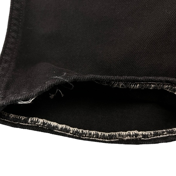 LL BEAN Original Fit Relaxed Elastic Back waist Black Jeans (HEMMED) Size 16 - Picture 6 of 13